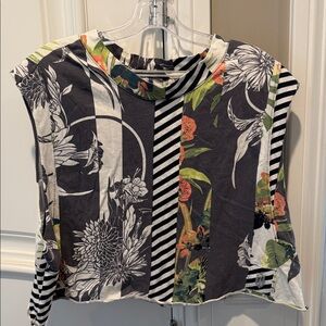 Floral Striped Women's Top